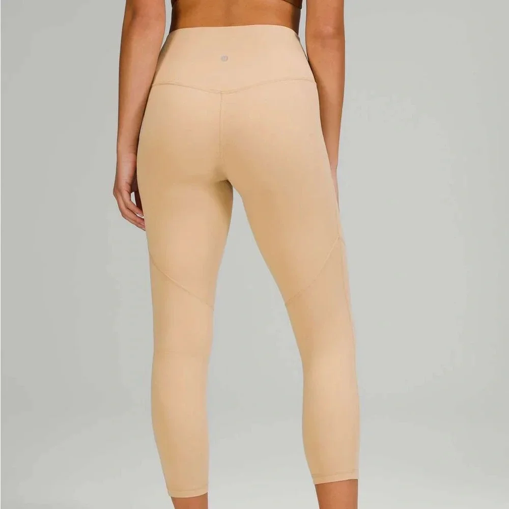 🆕🧡 Lululemon Nulu High-Rise Yoga Crop 23” - Pecan Tan